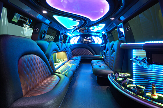 hummer limo rental interior