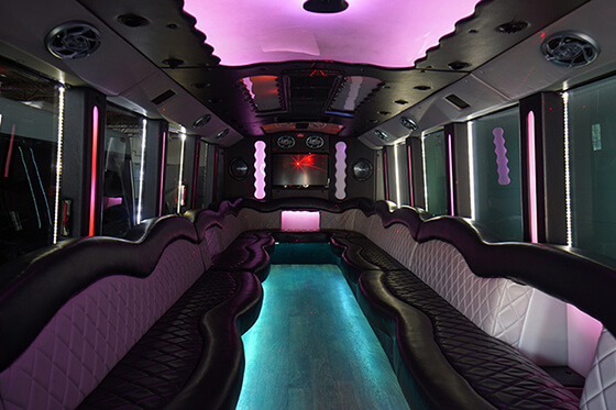 Party bus Lorain with more room