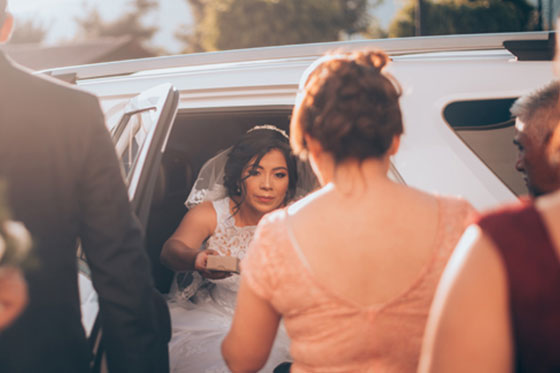 luxury wedding transportation